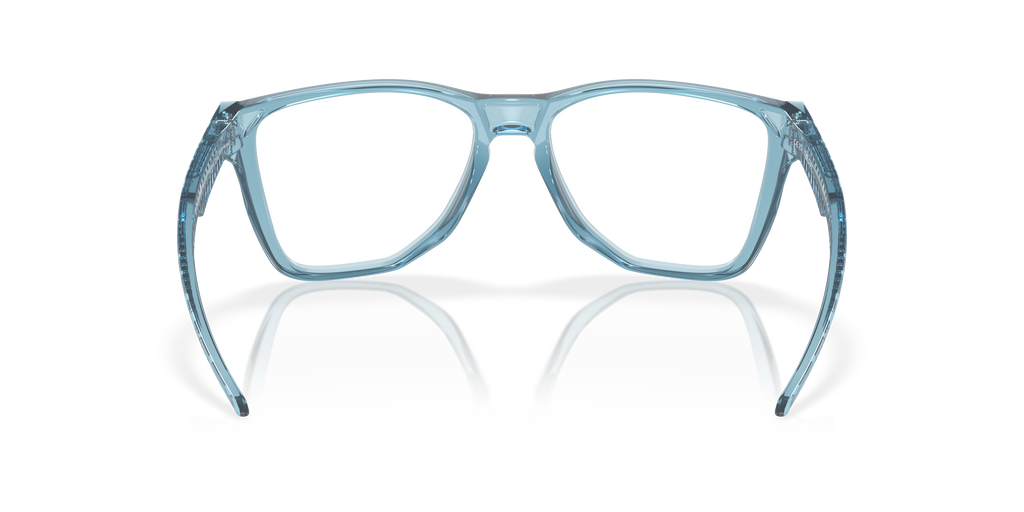 Oakley OX8058 The Cut Men's Square Eyeglass Frames - Polished Trans Jade Frame