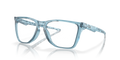 Oakley OX8058 The Cut Men's Square Eyeglass Frames - Polished Trans Stonewash Frame