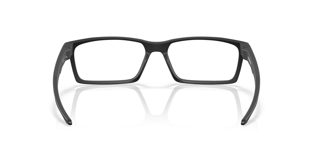 Oakley OX8060 Overhead Men's Rectangle Eyeglass Frames - Satin Black Frame