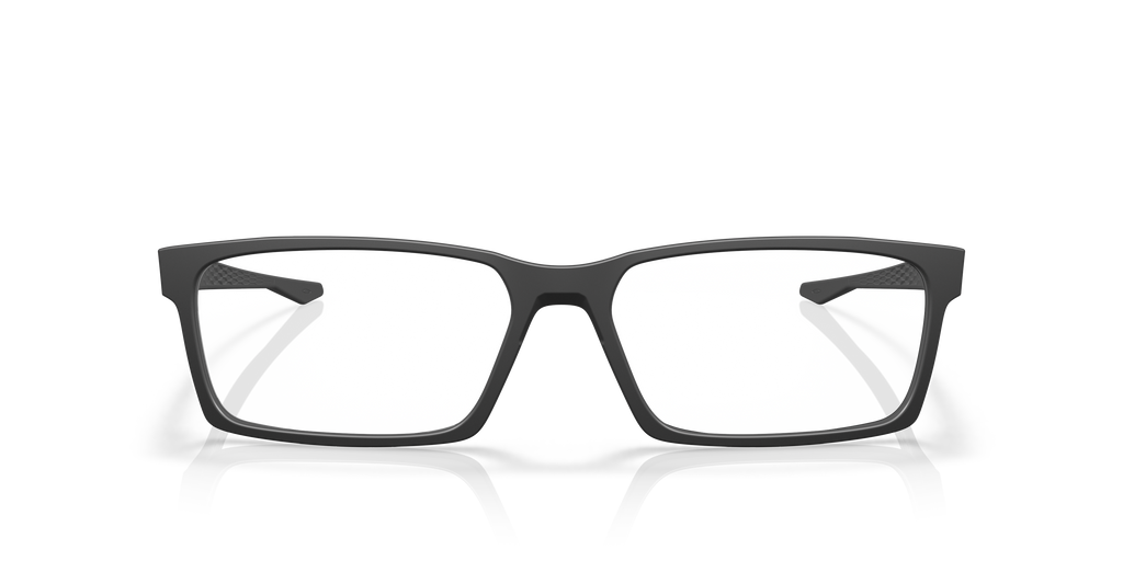 Oakley OX8060 Overhead Men's Rectangle Eyeglass Frames - Satin Black Frame