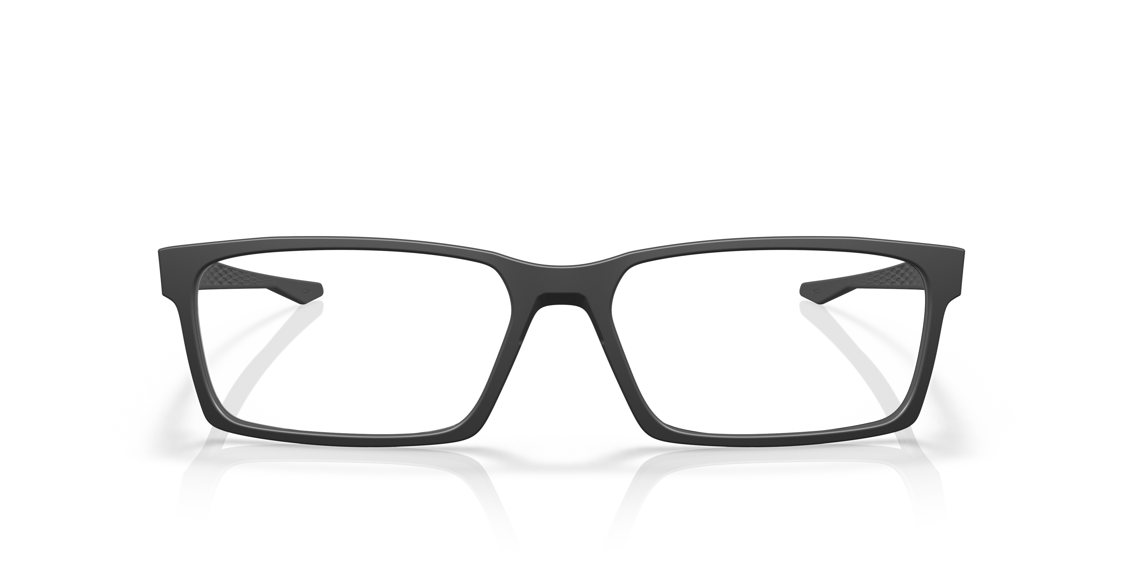 Oakley OX8060 Overhead Men's Rectangle Eyeglass Frames - Polished Clear Frame