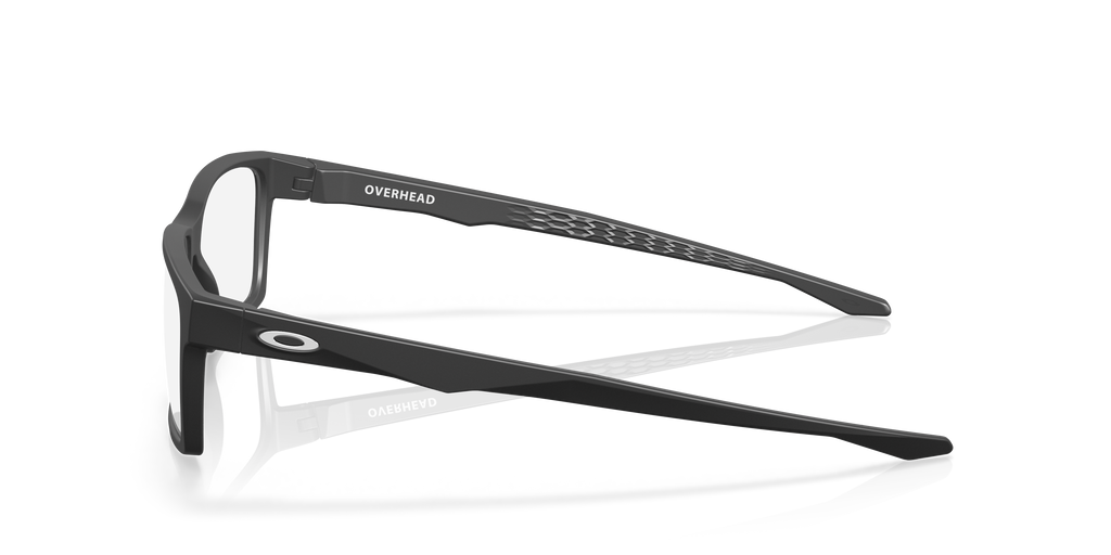 Oakley OX8060 Overhead Men's Rectangle Eyeglass Frames - Polished Clear Frame