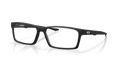 Oakley OX8060 Overhead Men's Rectangle Eyeglass Frames - Satin Black Frame