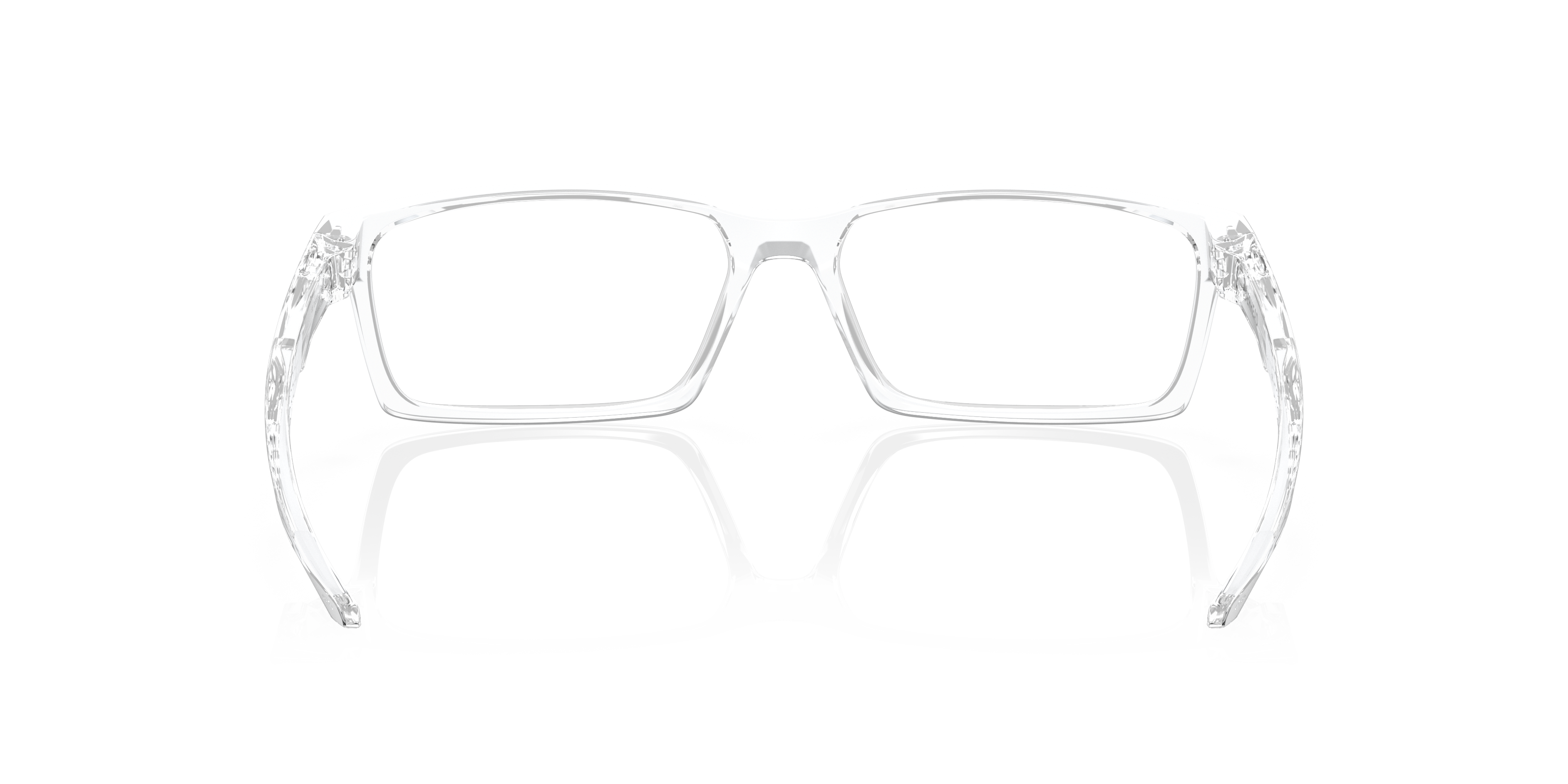 Oakley OX8060 Overhead Men's Rectangle Eyeglass Frames - Polished Trans Jade Frame