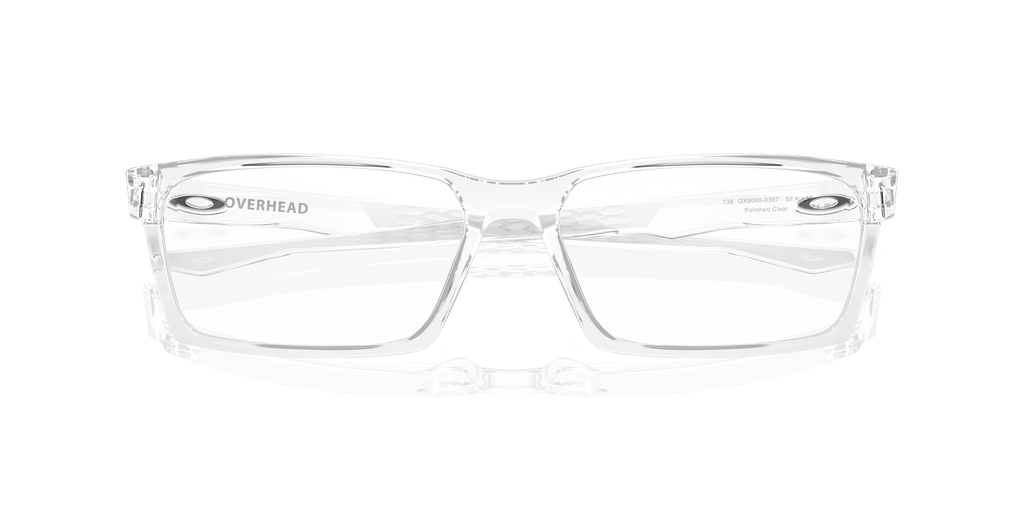 Oakley OX8060 Overhead Men's Rectangle Eyeglass Frames - Satin Black Frame