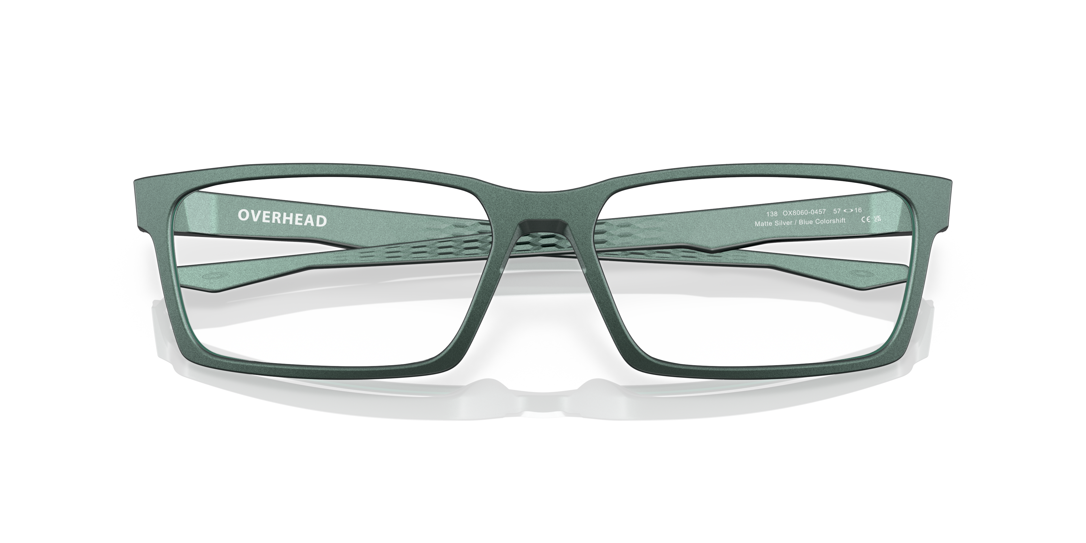 Oakley OX8060 Overhead Men's Rectangle Eyeglass Frames - Satin Black Frame