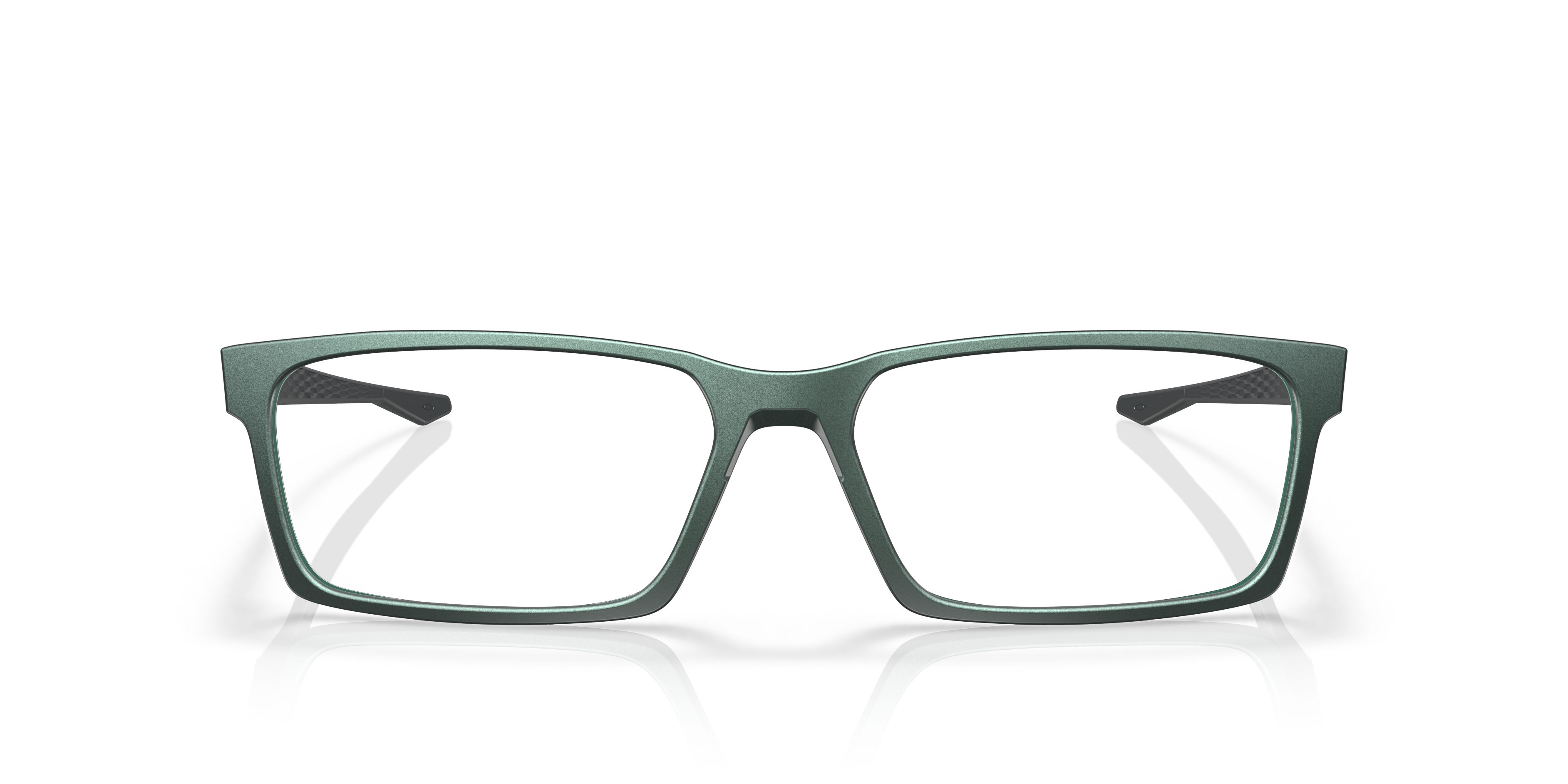 Oakley OX8060 Overhead Men's Rectangle Eyeglass Frames - Matte Dark Silver Frame