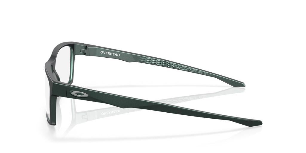Oakley OX8060 Overhead Men's Rectangle Eyeglass Frames - Polished Clear Frame