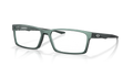 Oakley OX8060 Overhead Men's Rectangle Eyeglass Frames - Matte Dark Silver Frame