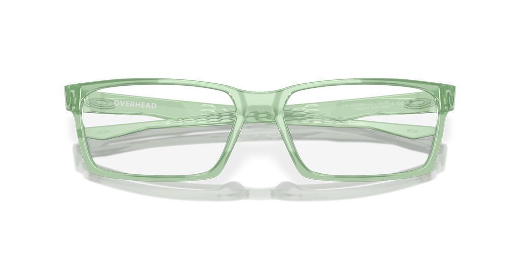 Oakley OX8060 Overhead Men's Rectangle Eyeglass Frames - Satin Black Frame
