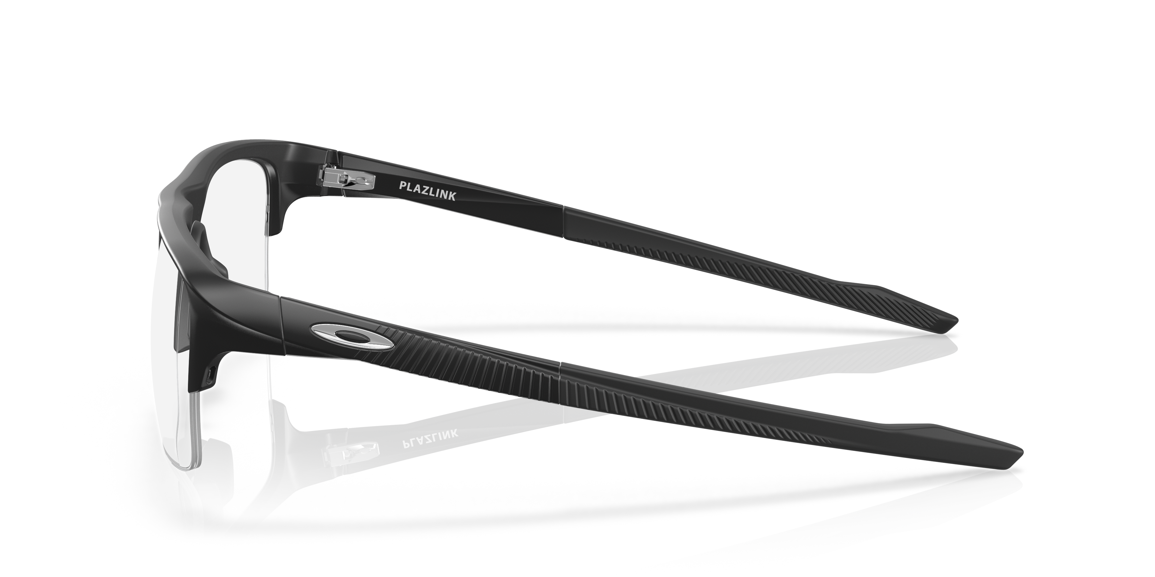 Oakley OX8061 Plazlink Men's Rectangle Eyeglass Frames - Satin Black Frame