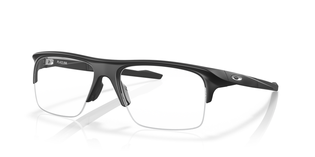Oakley OX8061 Plazlink Men's Rectangle Eyeglass Frames - Satin Black Frame