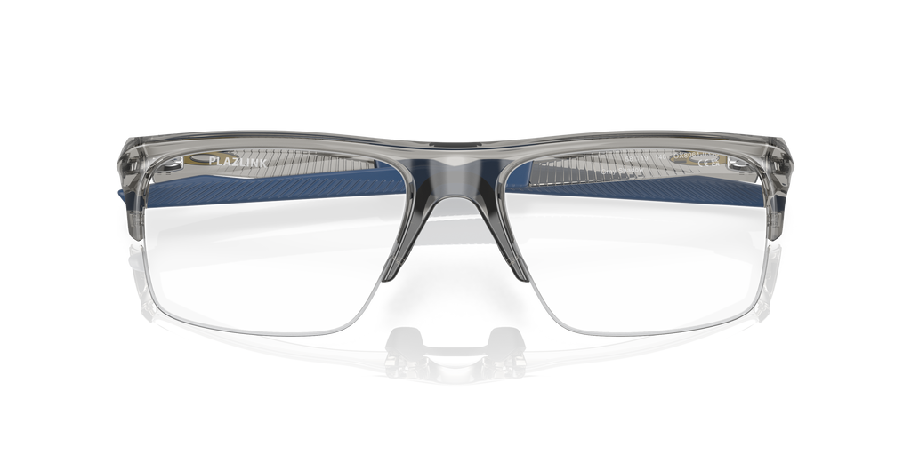 Oakley OX8061 Plazlink Men's Rectangle Eyeglass Frames - Grey Shadow Frame