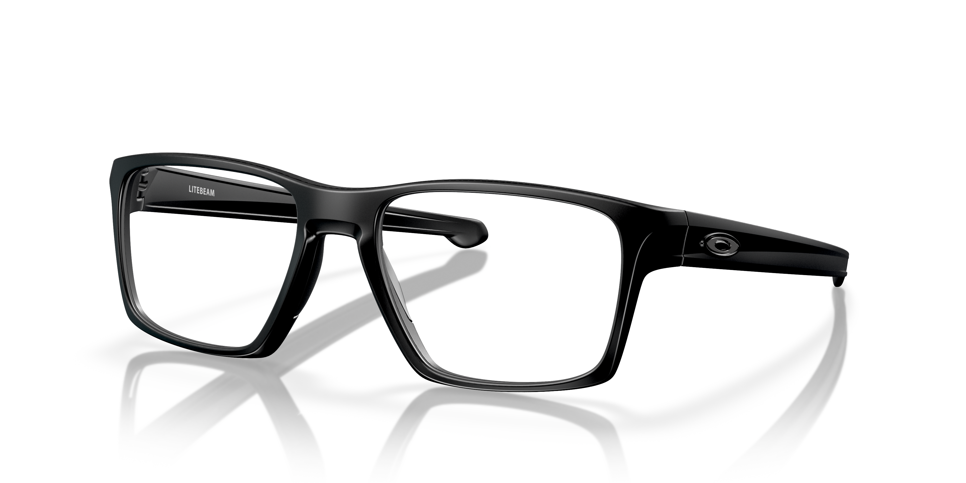 Oakley OX8140 Litebeam Men's Square Eyeglass Frames - Satin Black Frame