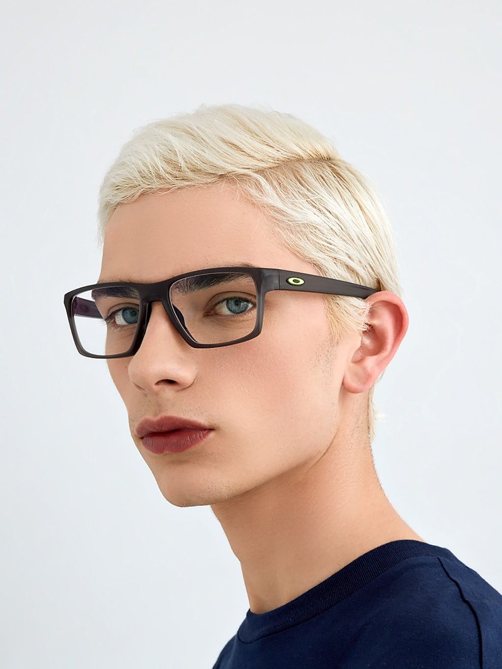 Oakley OX8140 Litebeam Men's Square Eyeglass Frames - Satin Grey Smoke Frame