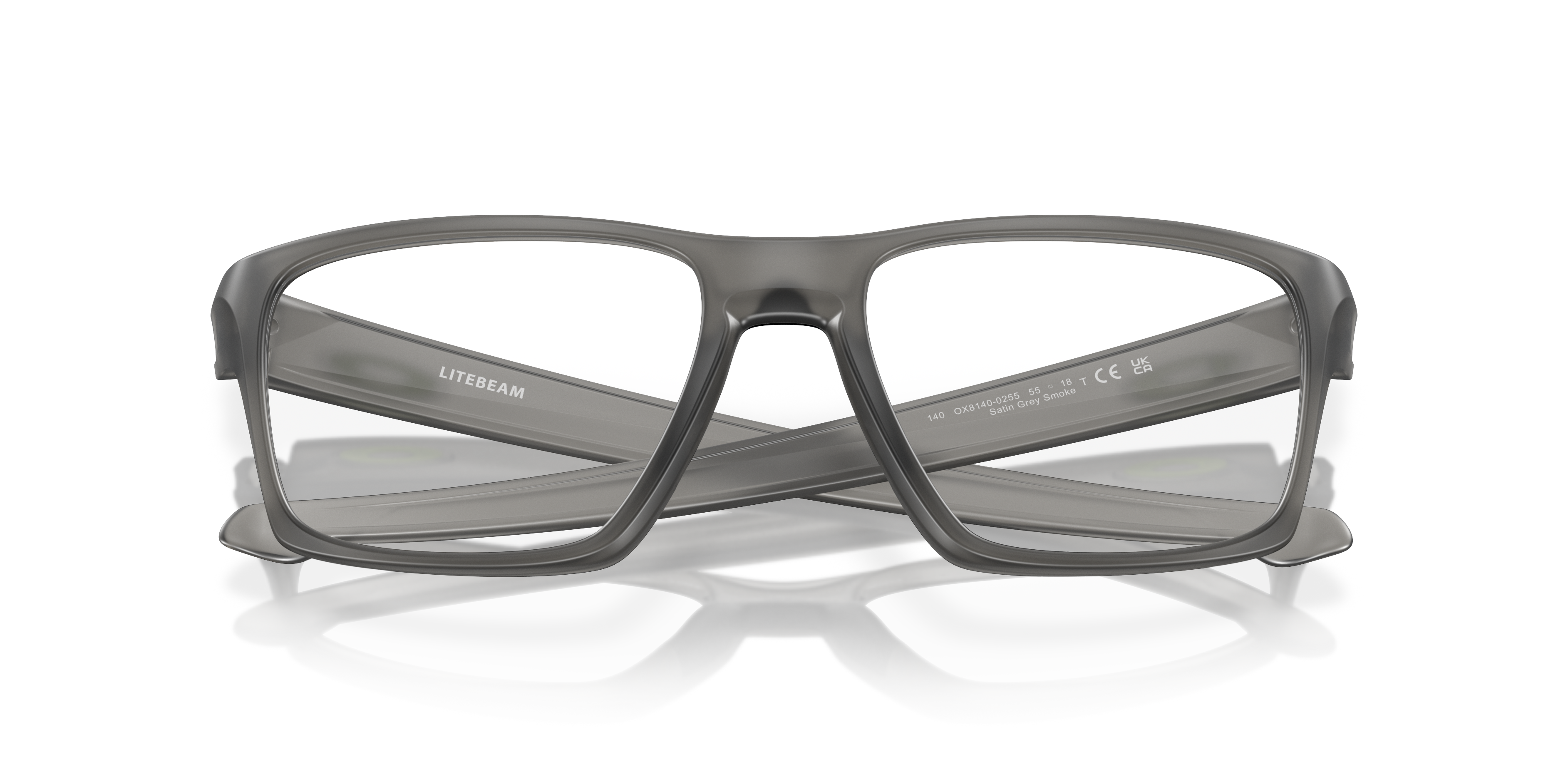 Oakley OX8140 Litebeam Men's Square Eyeglass Frames - Satin Black Frame