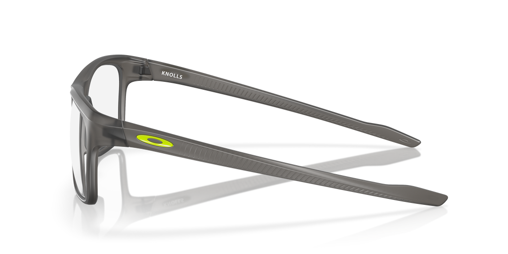 Oakley OX8144 Knolls Men's Rectangle Eyeglass Frames - Satin Grey Smoke Frame