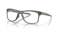 Oakley OX8144 Knolls Men's Rectangle Eyeglass Frames - Satin Grey Smoke Frame