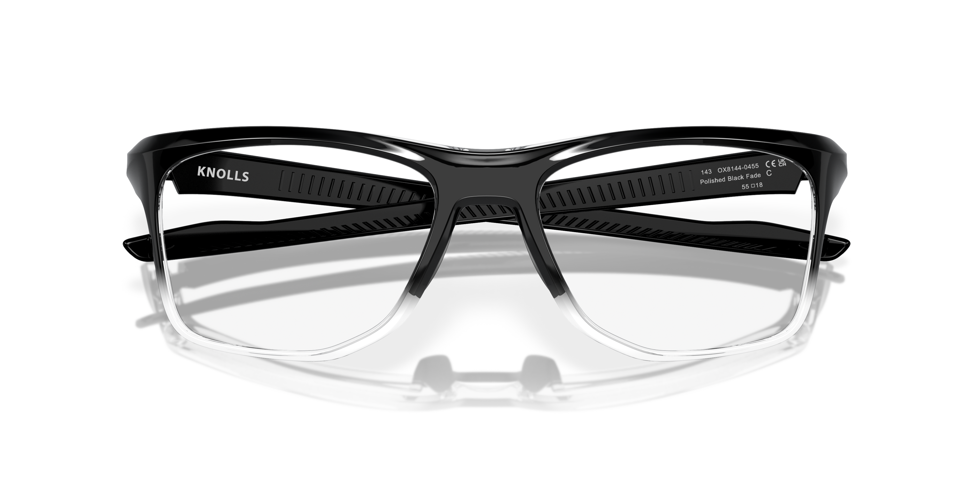 Oakley OX8144 Knolls Men's Rectangle Eyeglass Frames - Satin Grey Smoke Frame