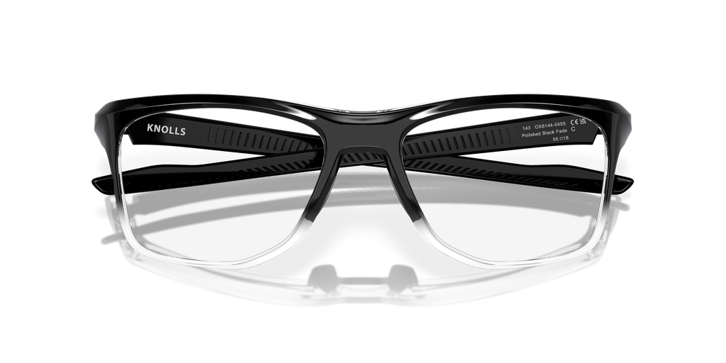 Oakley OX8144 Knolls Men's Rectangle Eyeglass Frames - Satin Grey Smoke Frame
