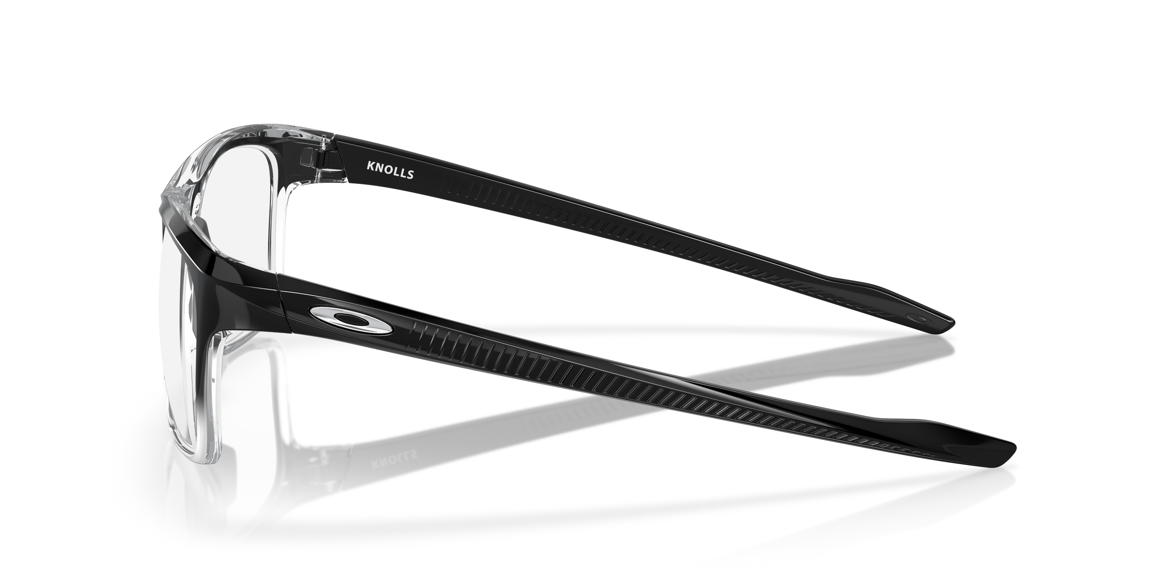 Oakley OX8144 Knolls Men's Rectangle Eyeglass Frames - Satin Grey Smoke Frame