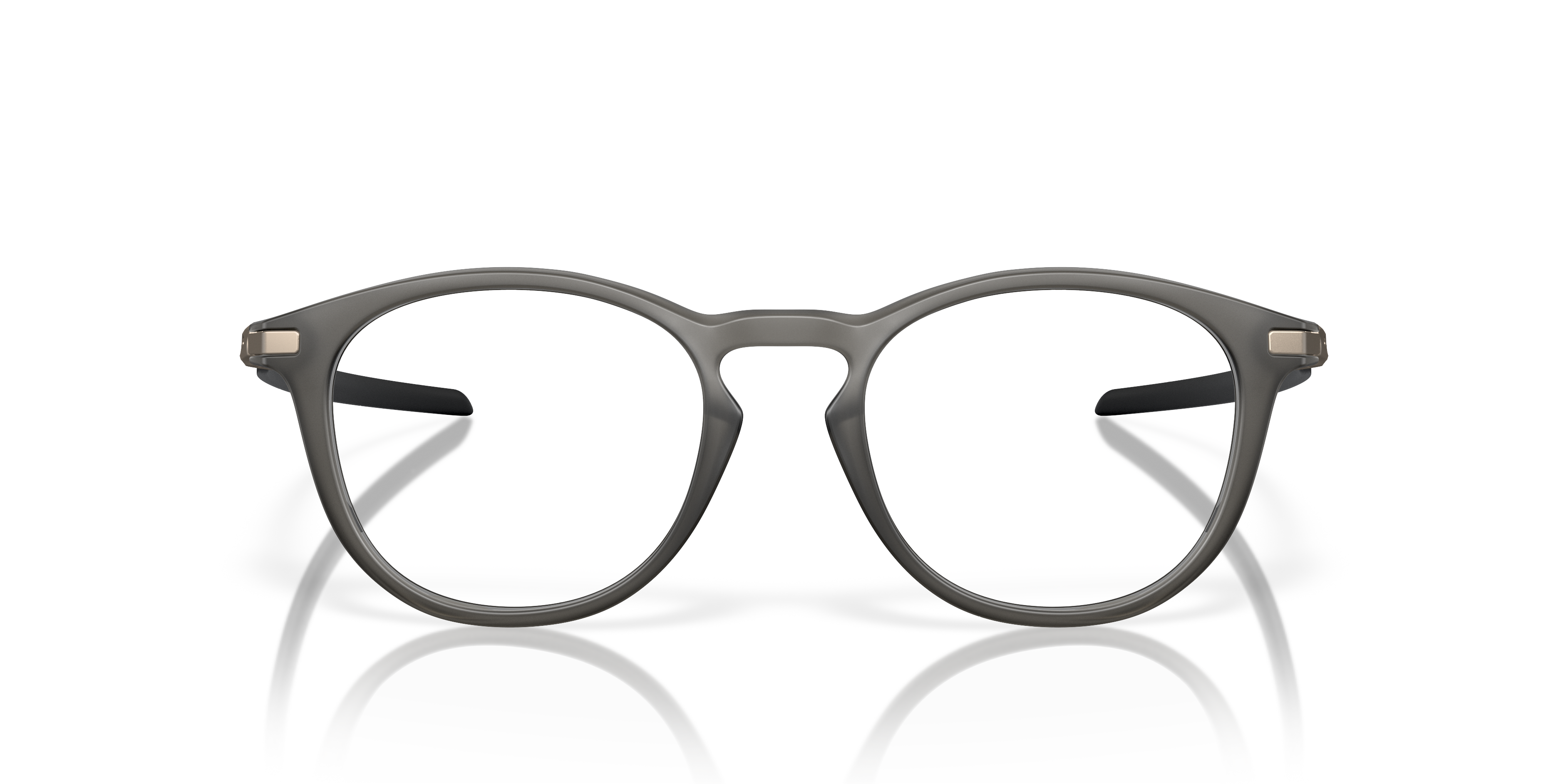 Oakley OX8149 Pitchman R Carbon Men's Round Eyeglass Frames - Polished Clear Frame