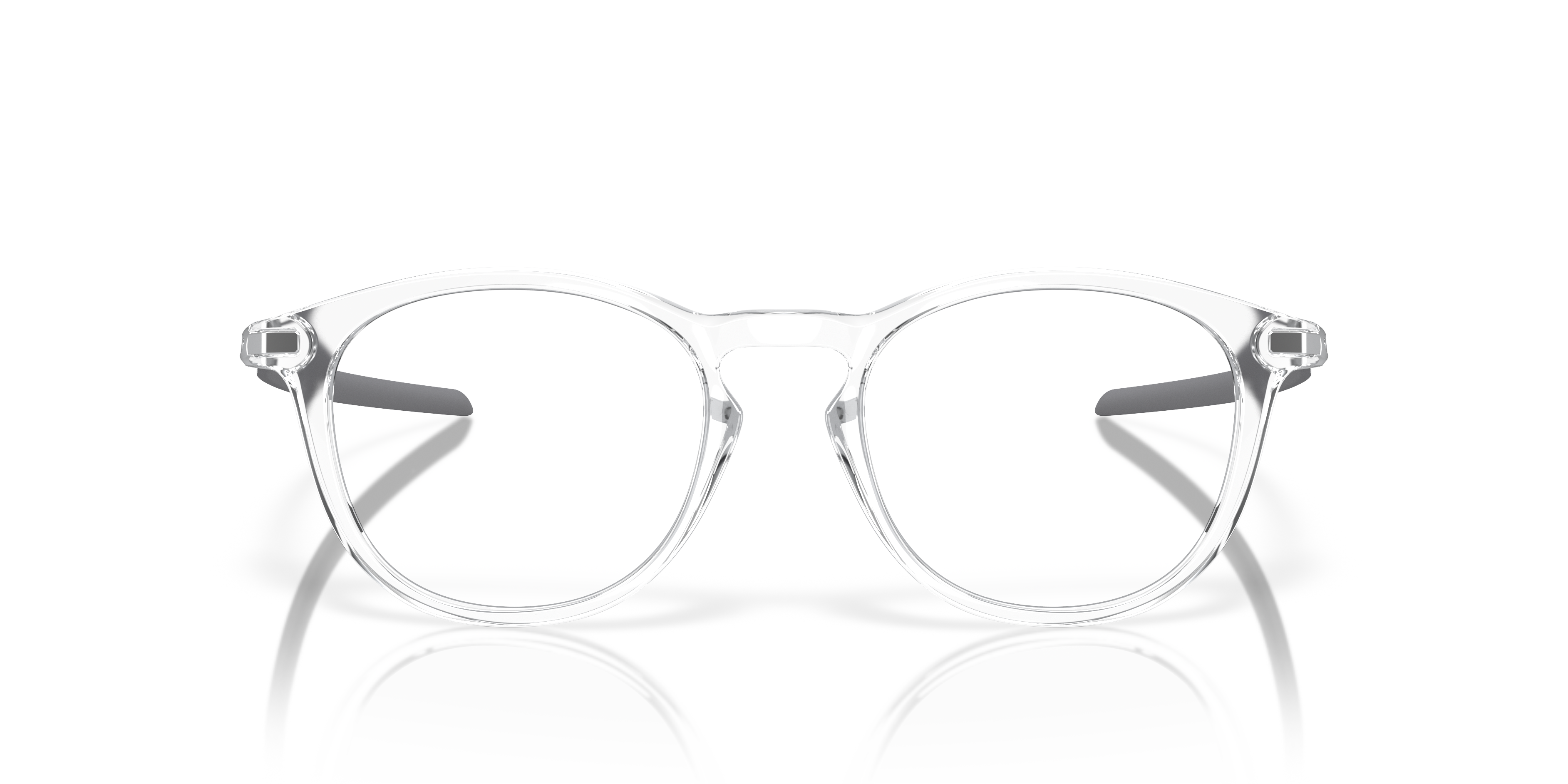 Oakley OX8149 Pitchman R Carbon Men's Round Eyeglass Frames - Polished Clear Frame