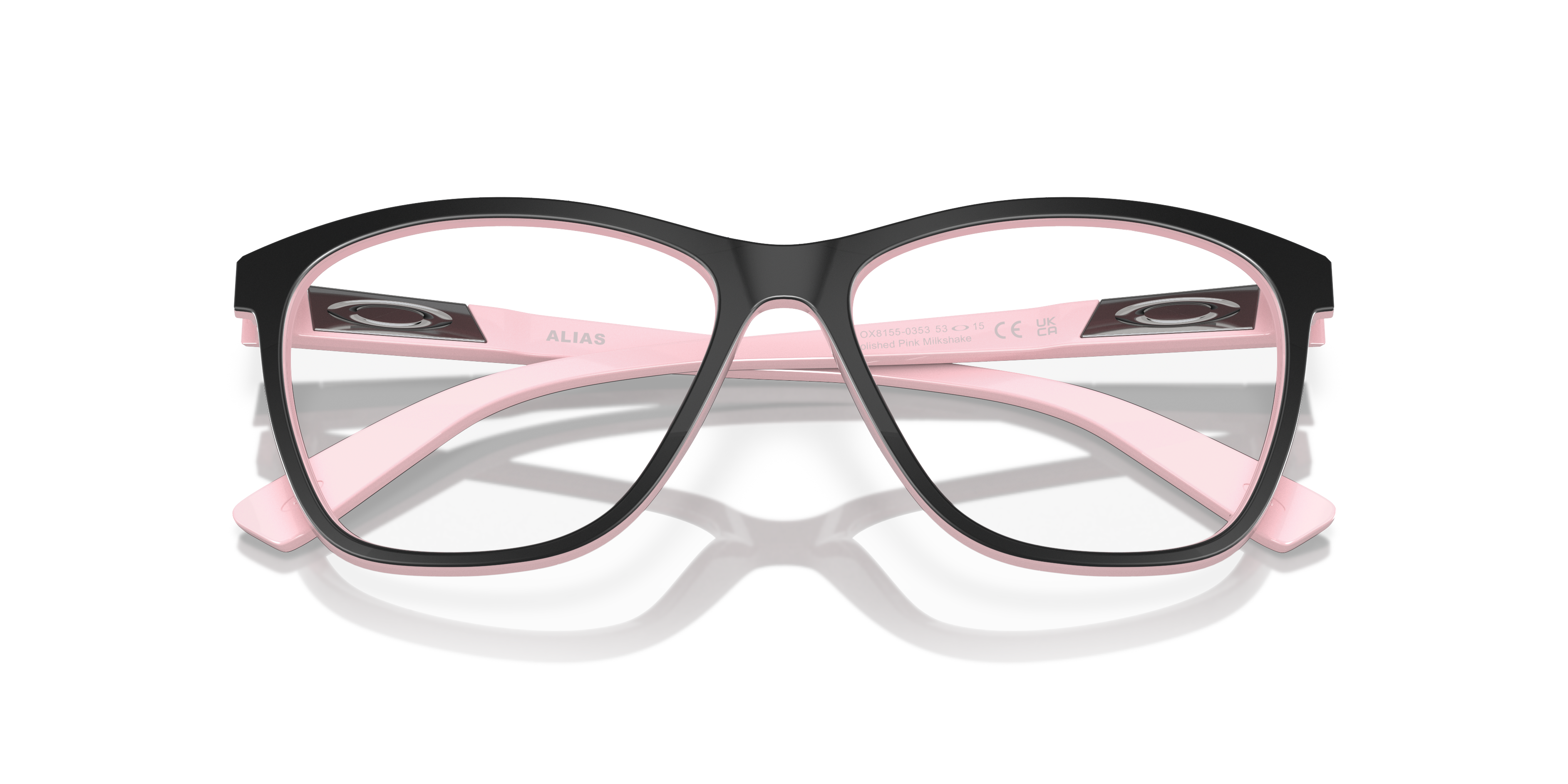 Oakley OX8155 Alias Women's Round Eyeglass Frames - Black Frame