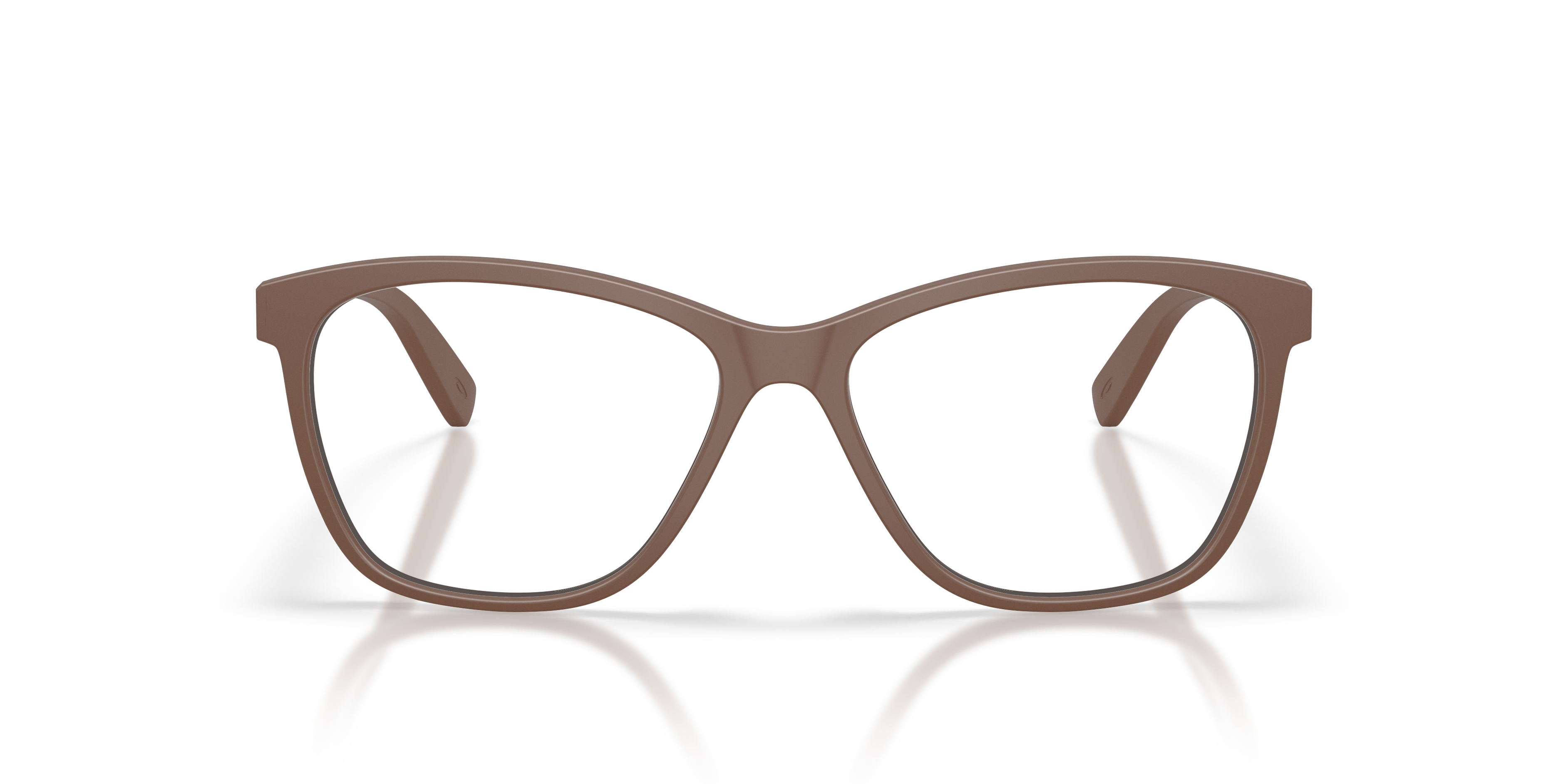 Oakley OX8155 Alias Women's Round Eyeglass Frames - Mahogany Frame