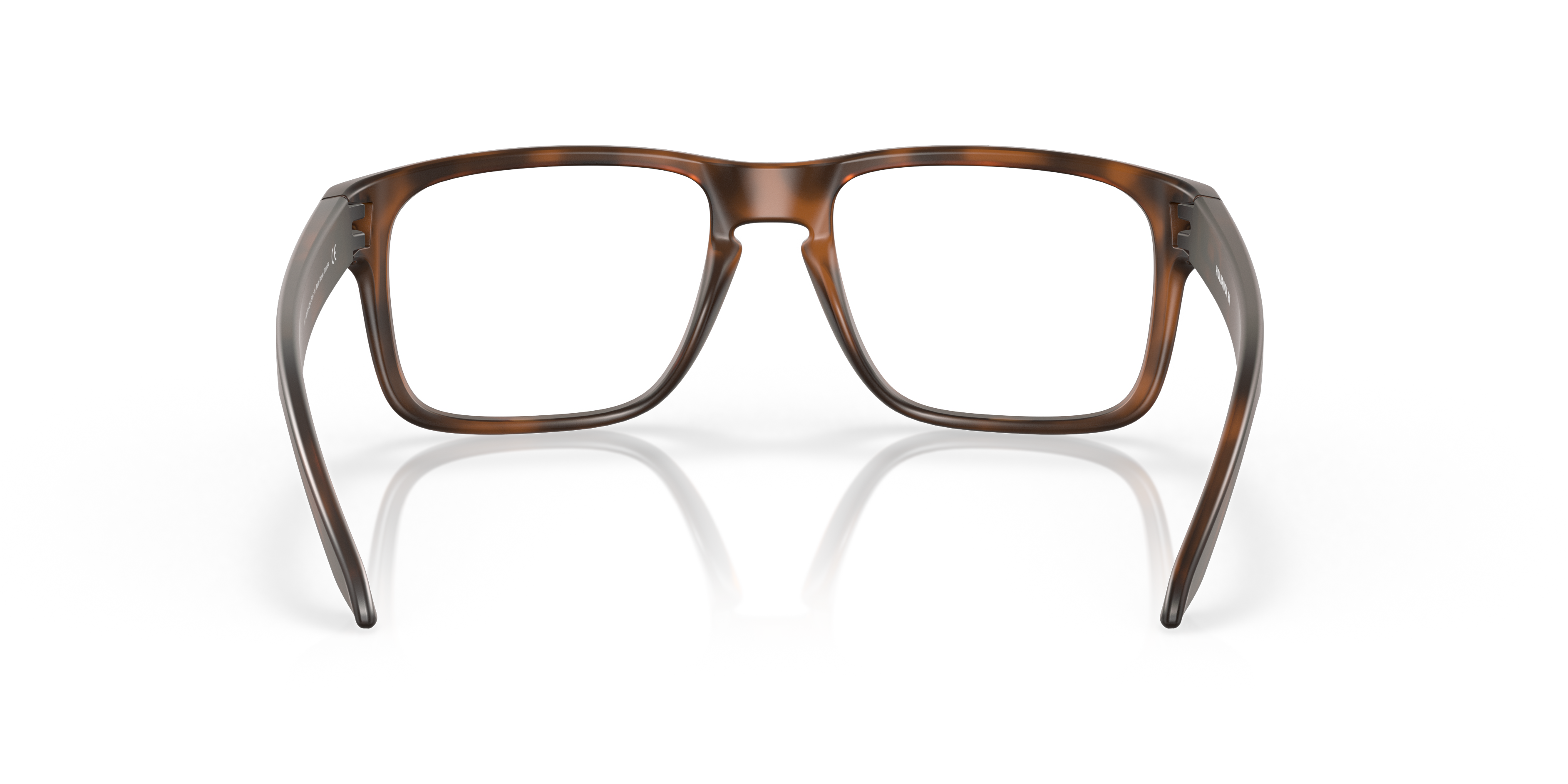Oakley OX8156 Holbrook Men's Square Eyeglass Frames - Polished Black Clear Frame