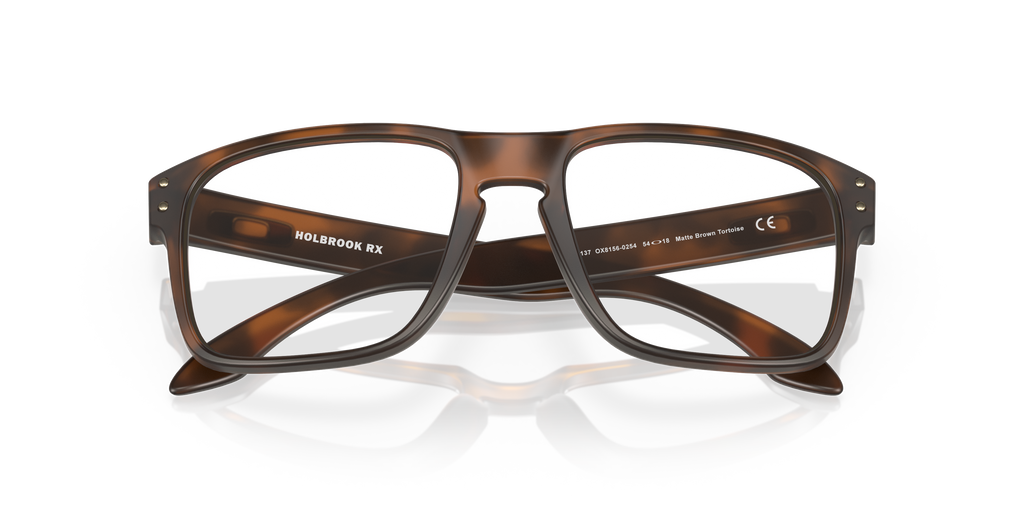Oakley OX8156 Holbrook Men's Square Eyeglass Frames - Polished Clear Frame
