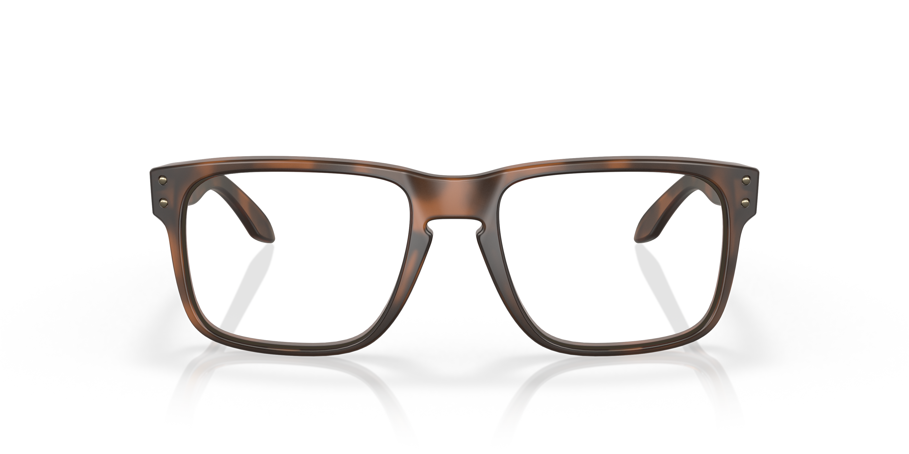 Oakley OX8156 Holbrook Men's Square Eyeglass Frames - Polished Clear Frame