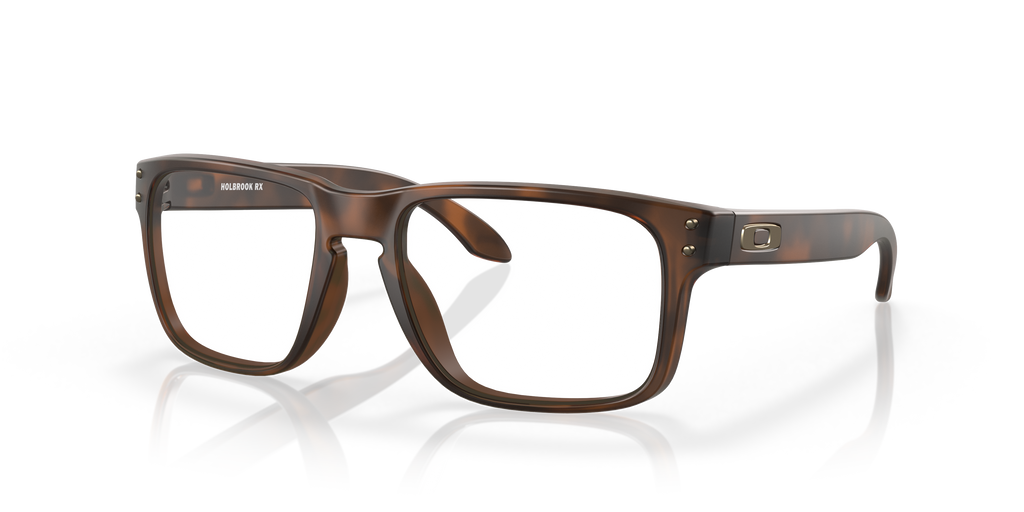 Oakley OX8156 Holbrook Men's Square Eyeglass Frames - Matte Brown Tortoise Frame