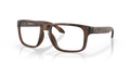Oakley OX8156 Holbrook Men's Square Eyeglass Frames - Matte Brown Tortoise Frame