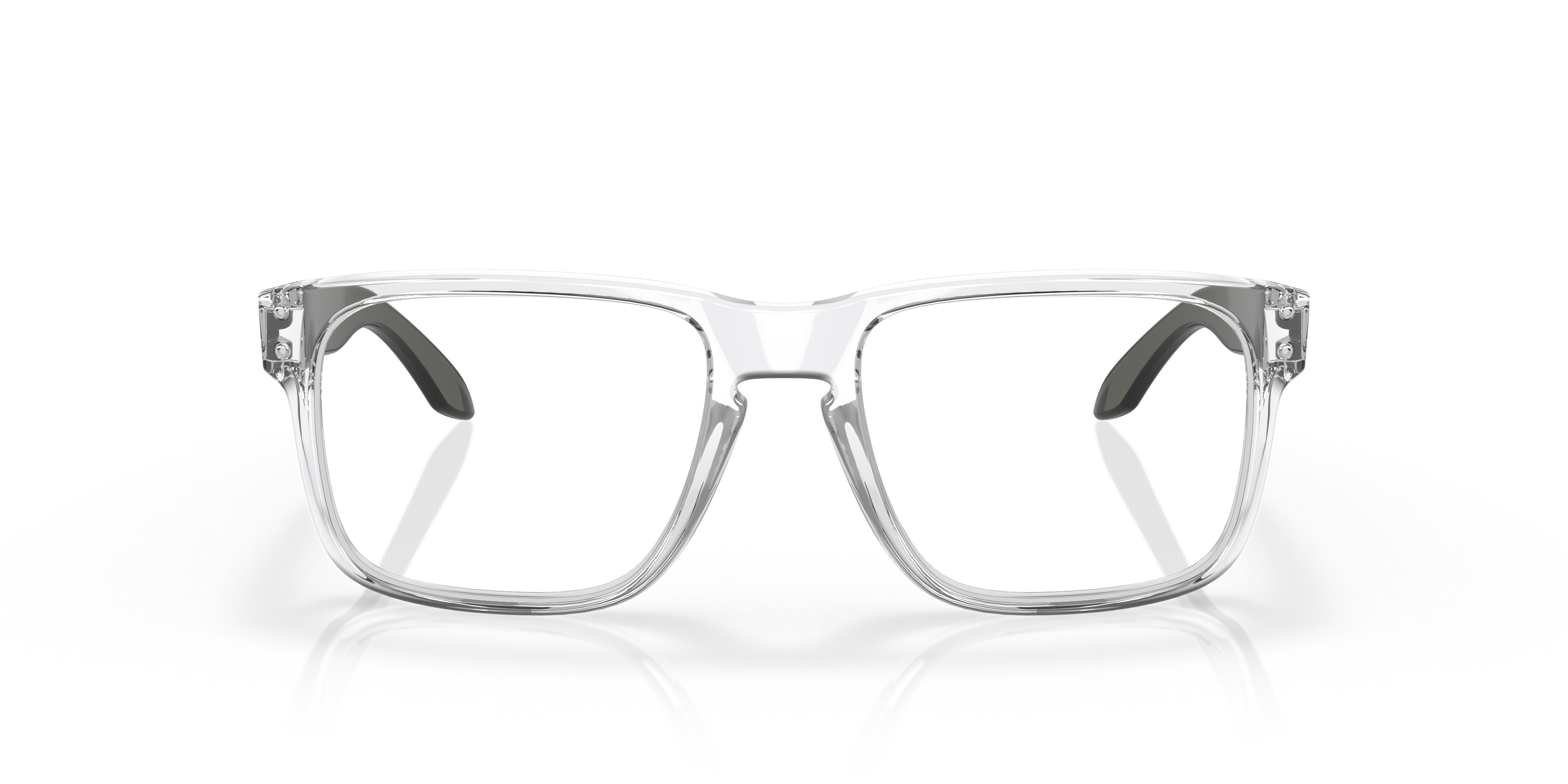 Oakley OX8156 Holbrook Men's Square Eyeglass Frames - Polished Clear Frame
