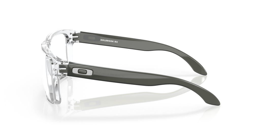 Oakley OX8156 Holbrook Men's Square Eyeglass Frames - Polished Clear Frame