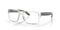 Oakley OX8156 Holbrook Men's Square Eyeglass Frames - Polished Clear Frame