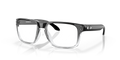 Oakley OX8156 Holbrook Men's Square Eyeglass Frames - Polished Black Clear Frame