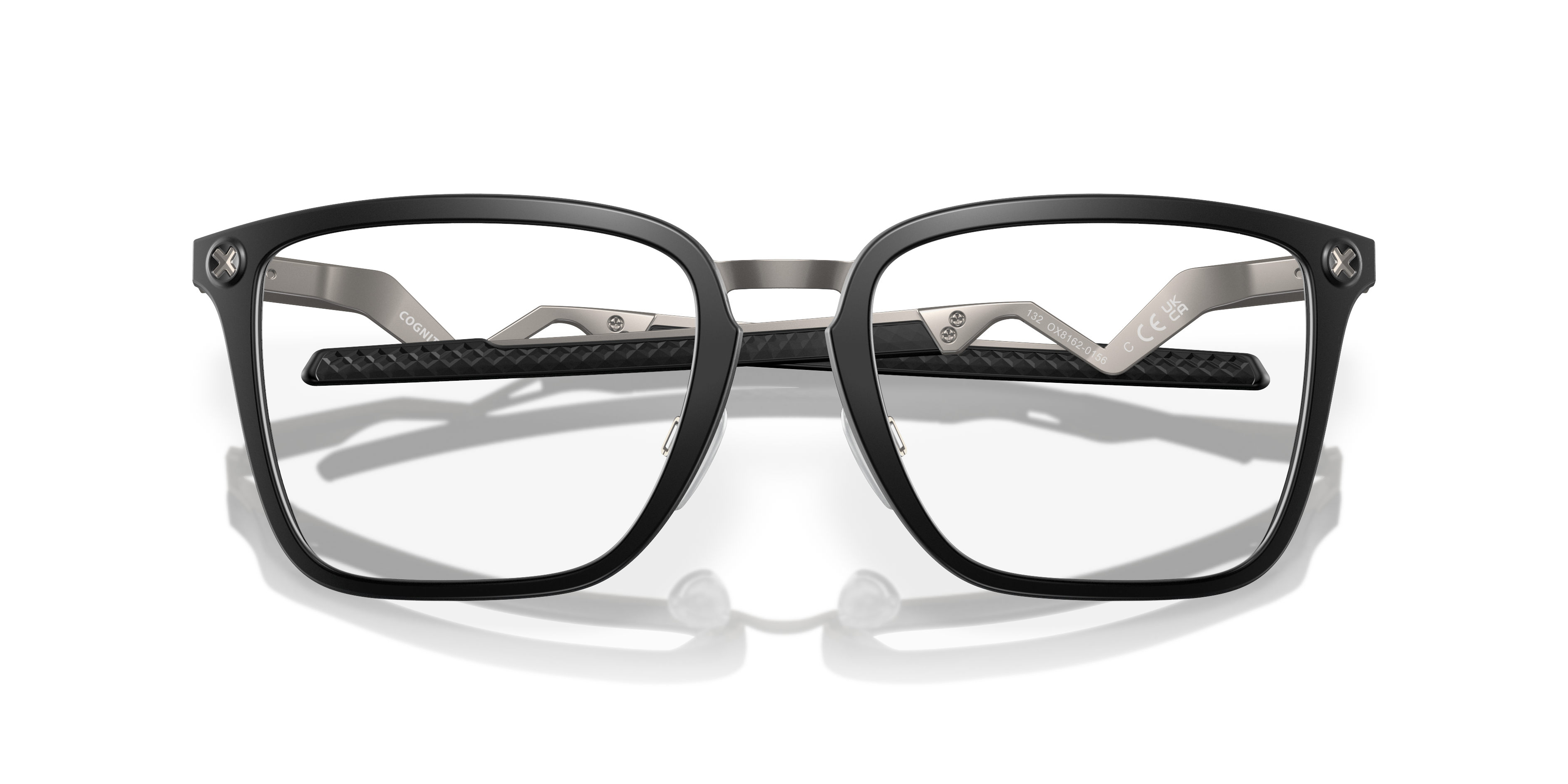 Oakley OX8162 Cognitive Men's Rectangle Eyeglass Frames - Satin Black Frame