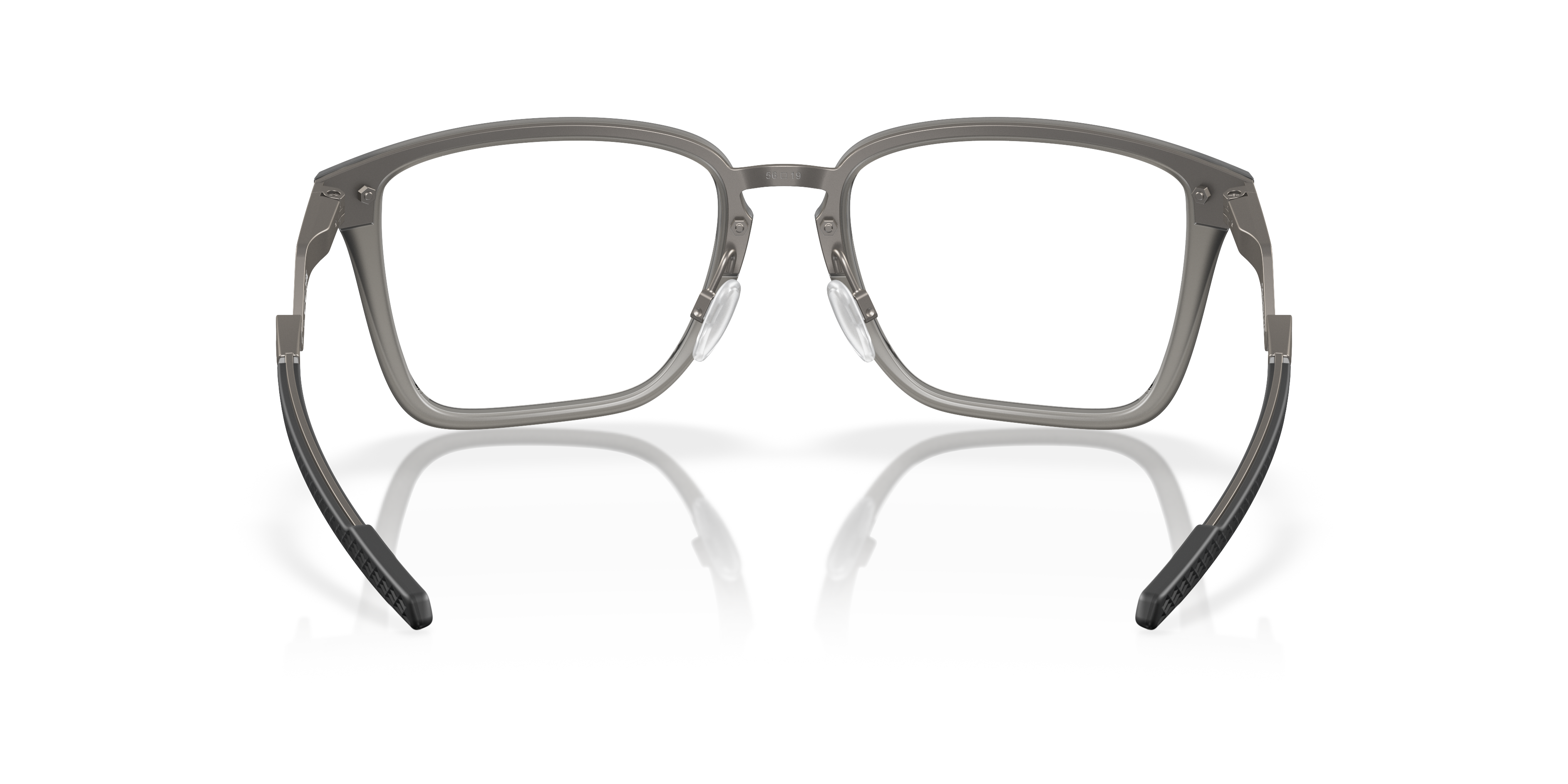 Oakley OX8162 Cognitive Men's Rectangle Eyeglass Frames - Satin Grey Smoke Frame