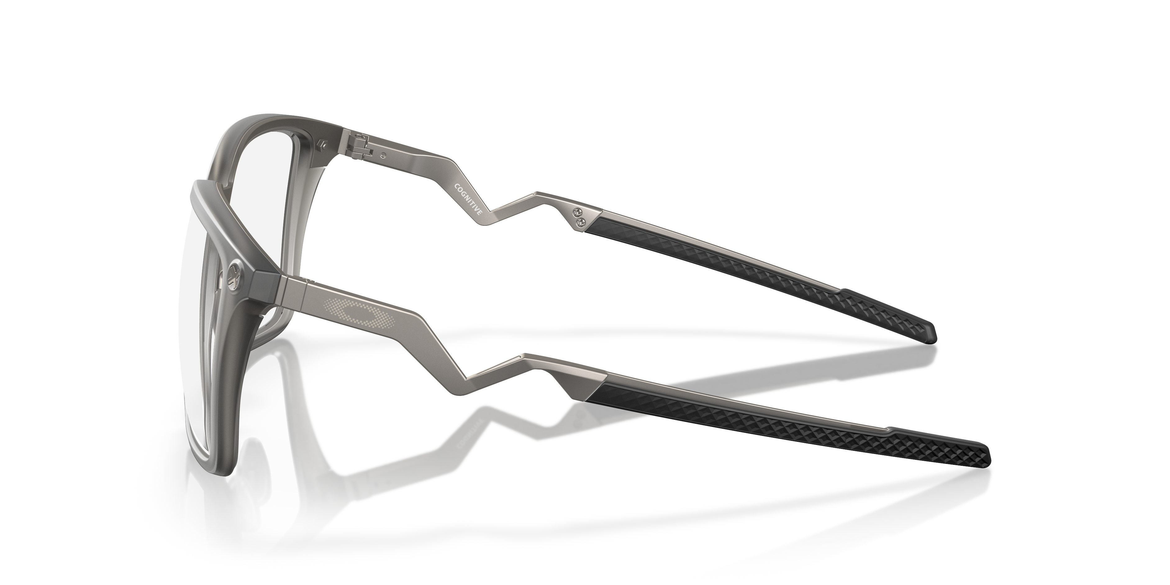 Oakley OX8162 Cognitive Men's Rectangle Eyeglass Frames - Satin Grey Smoke Frame