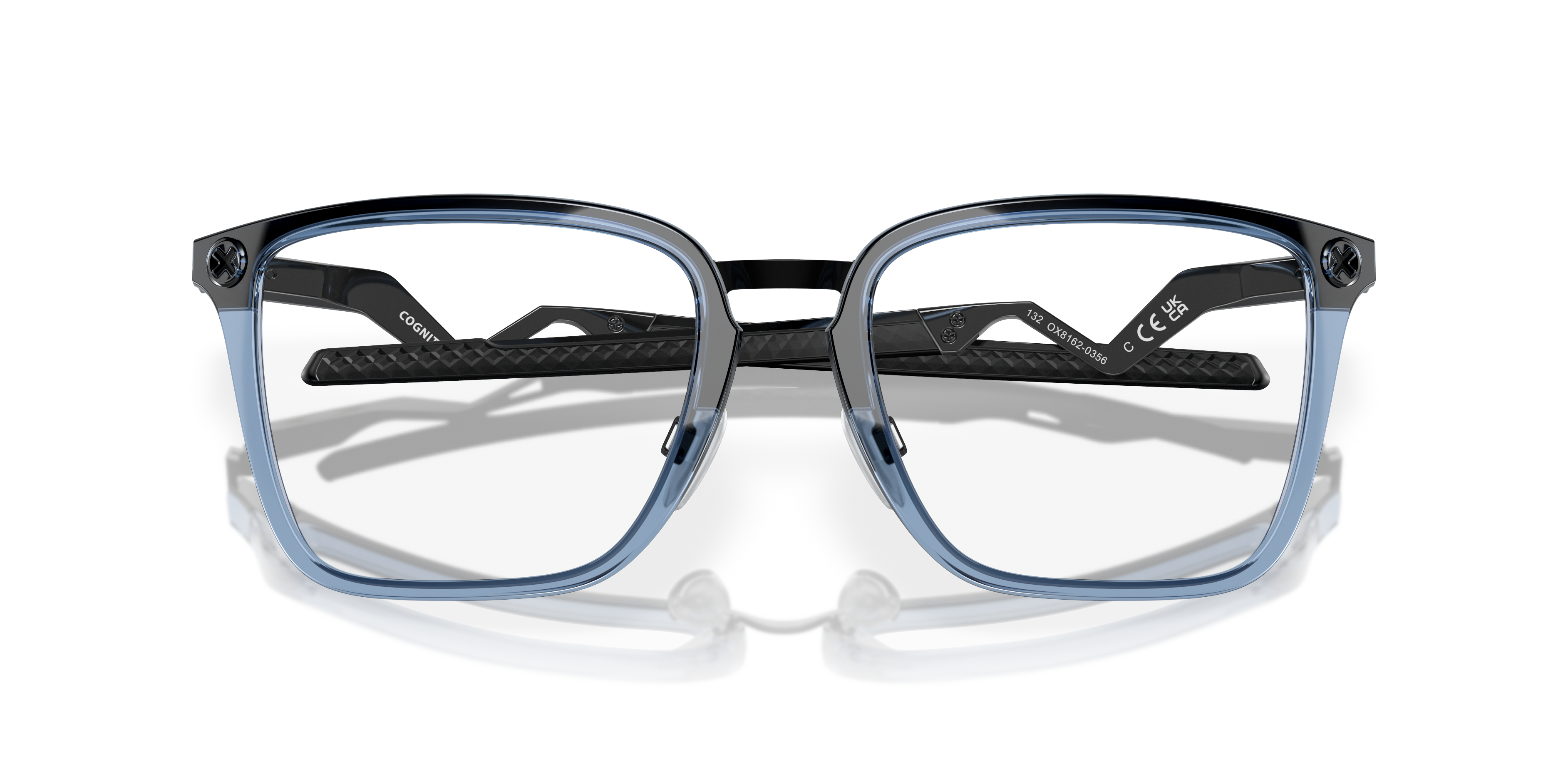 Oakley OX8162 Cognitive Men's Rectangle Eyeglass Frames - Satin Grey Smoke Frame
