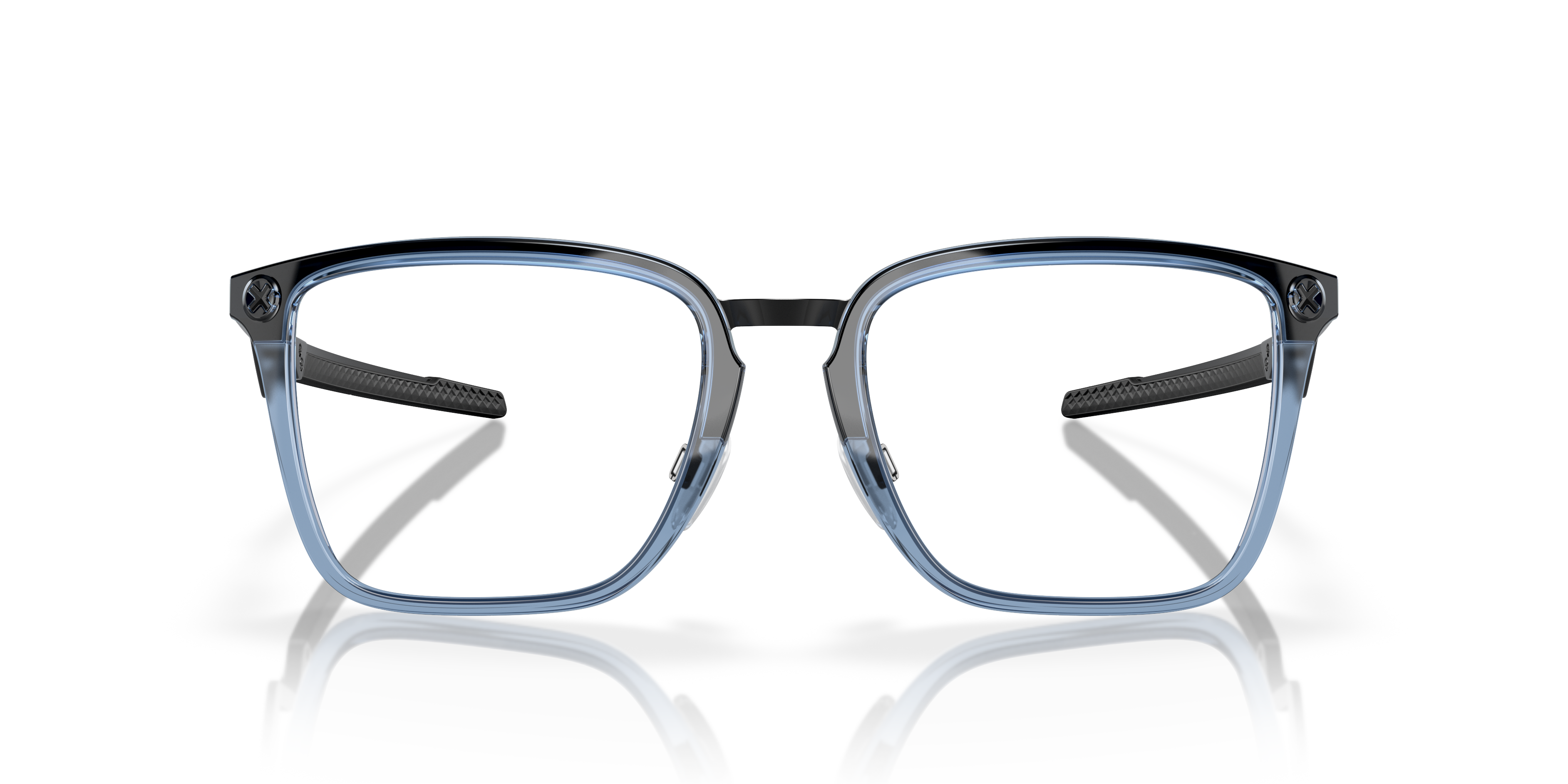 Oakley OX8162 Cognitive Men's Rectangle Eyeglass Frames - Satin Grey Smoke Frame