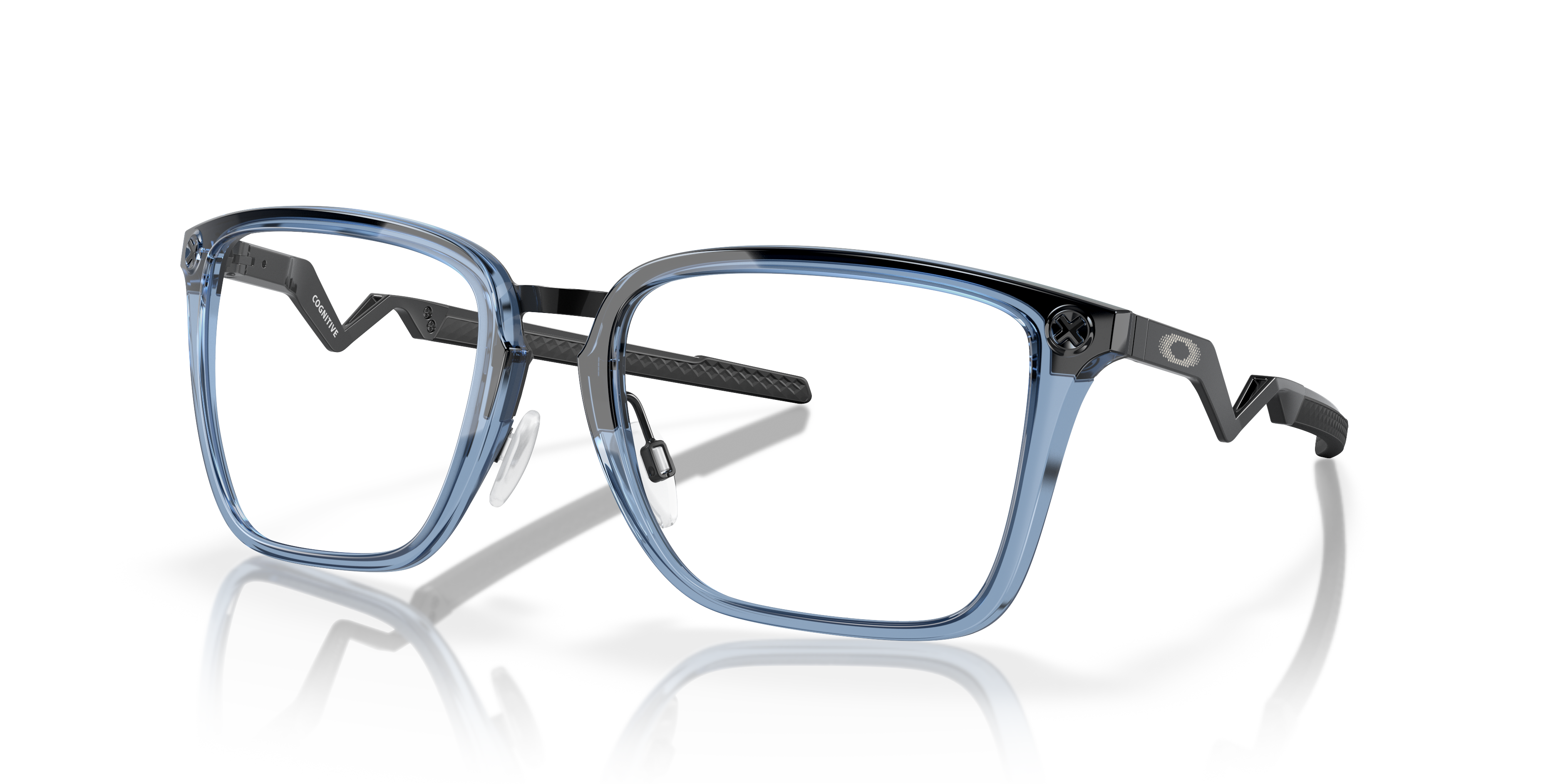 Oakley OX8162 Cognitive Men's Rectangle Eyeglass Frames - Satin Black Frame
