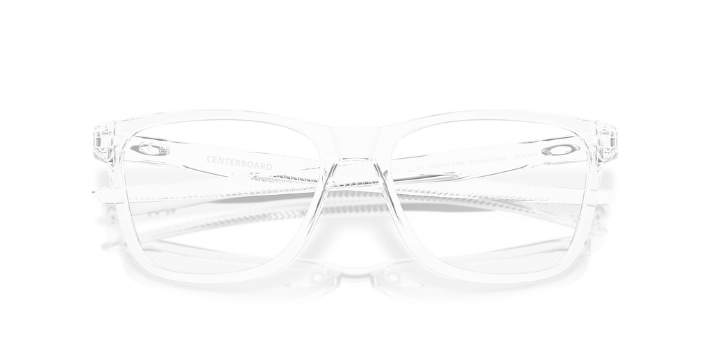 Oakley OX8163 Centerboard Men's Round Eyeglass Frames - Polished Clear Frame