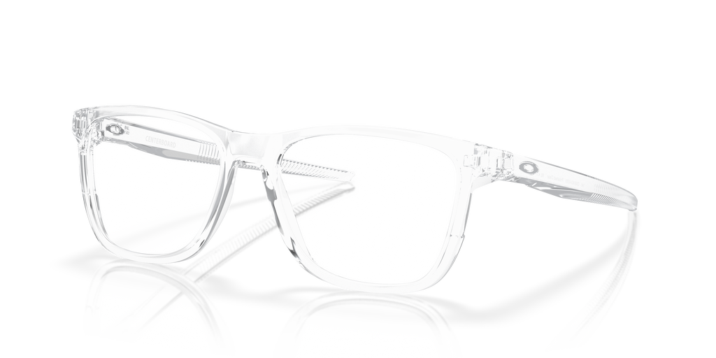 Oakley OX8163 Centerboard Men's Round Eyeglass Frames - Polished Clear Frame