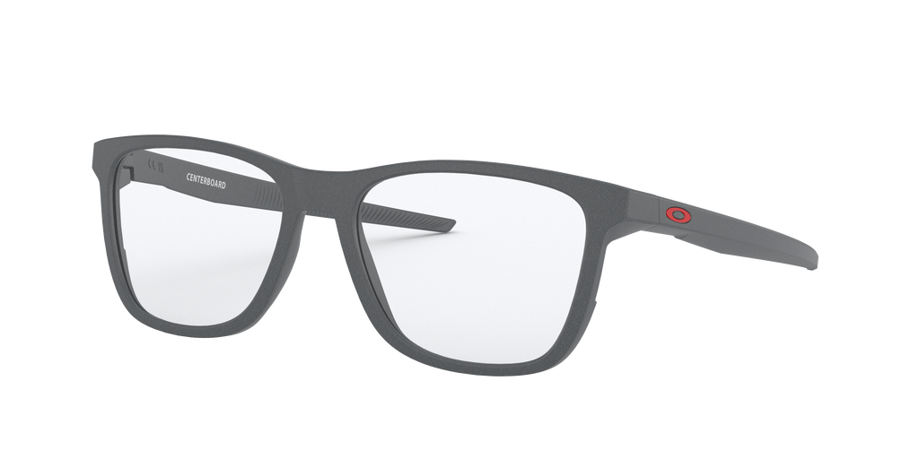 Oakley OX8163 Centerboard Men's Round Eyeglass Frames - Satin Light Steel Frame