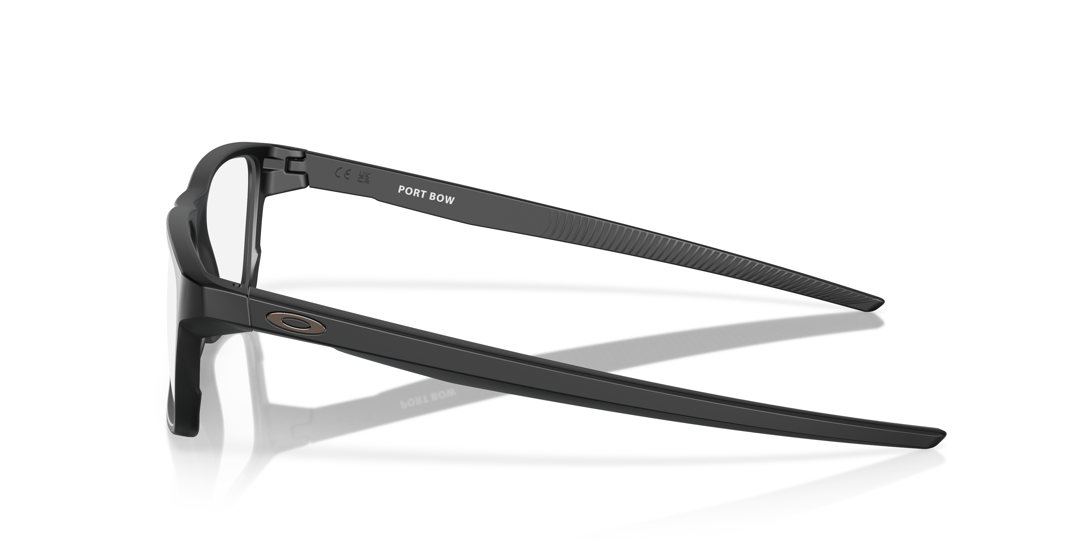 Oakley OX8164 Port Bow Men's Rectangle Eyeglass Frames - Polished Clear Frame
