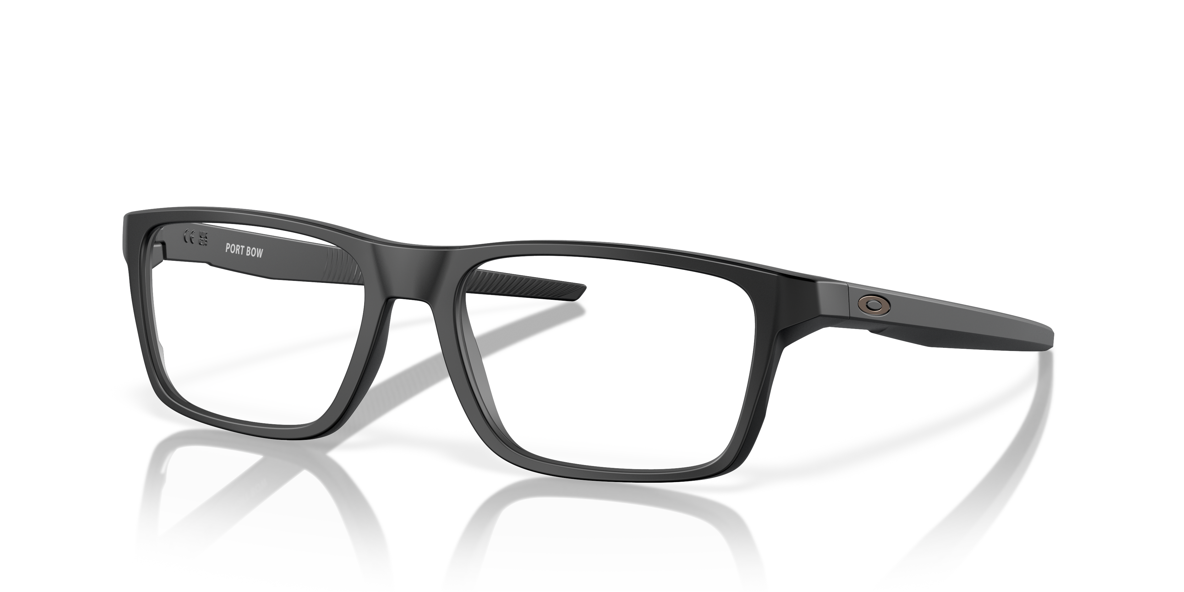 Oakley OX8164 Port Bow Men's Rectangle Eyeglass Frames - Satin Black Frame