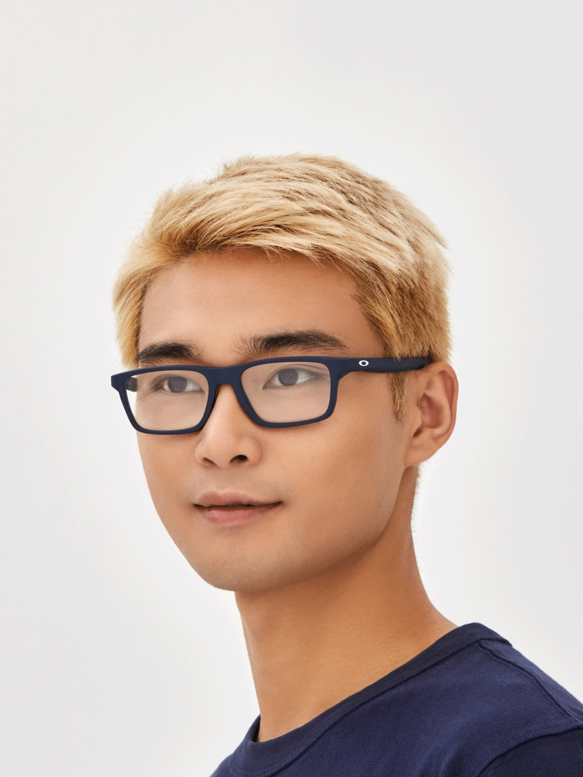 Oakley OX8164 Port Bow Men's Rectangle Eyeglass Frames - Polished Clear Frame